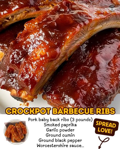 The Ultimate Crockpot Barbecue Ribs: A Feast Worth Every Penny – Easy Instant Recipes Crockpot Barbecue Ribs, Crockpot Pork Ribs Recipes, Crockpot Ribs Recipes Easy, Crockpot Ribs Recipes Slow Cooker, Ribs In The Crockpot, Crockpot Barbecue, Pork Baby Back Ribs, Slow Cooker Ribs Recipe, Barbecue Ribs Recipe