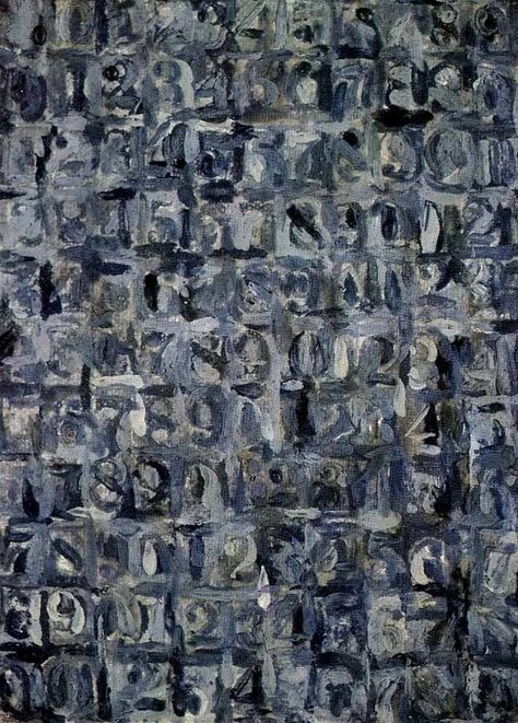 #JasperJohns, Gray Numbers. 1958. Follow #JasperJohns on #Pinterest curated by #JKLFA http://pinterest.com/jklfa/jasper-johns/ Jasper Johns Paintings, Robert Rauschenberg, Jasper Johns, Willem De Kooning, Pop Artist, Abstract Expressionist, Art Moderne, American Artists, Contemporary Artists