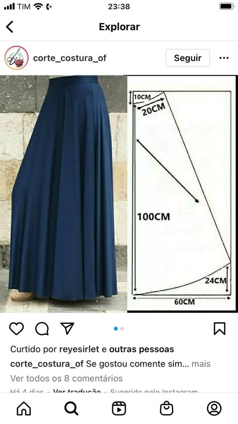 Diy Clothes Patterns 3B8 Long Skirt Pattern Sewing, Flare Skirt Pattern, Long Skirt Sewing Pattern, Flared Skirt Pattern, Long Skirt Pattern, Pola Rok, Maxi Skirt Pattern, Diy Clothes Patterns, Skirt Pattern Free