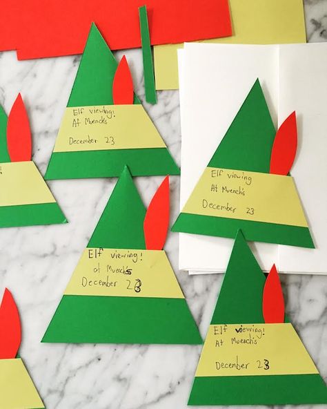 A Favorite Family Tradition: 'Elf' Viewing Party! — super make it Elf Movie Party, Favorite Family Tradition, Elf Themed Christmas Party, Elf Christmas Decorations, Movie Crafts, Christmas Movie Night, Sick Day, Elf Movie, Valentine Projects