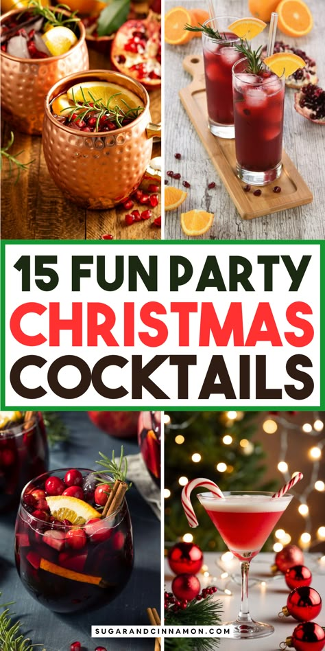 Make your Christmas party unforgettable with these festive cocktail ideas! 🎅🍹 From classic eggnog to trendy winter punch, we’ve got the perfect drinks to elevate your celebration. Get inspired and save this pin for your holiday cocktail recipes! 📌🎄 Christmas Ornament Drink Ideas, Best Christmas Drinks Holiday Cocktails, Cocktail Contest Party, Christmas Cocktails Punch, Holiday Party Drinks Alcohol, Christmas Party Drinks Alcohol, Festive Drinks Christmas, Christmas Party Drink Ideas, Christmas Cocktail Ideas