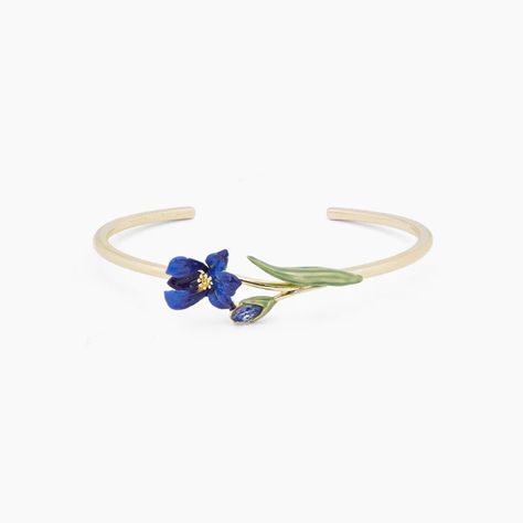 Van Gogh Iris, Siberian Iris, Les Nereides, Glass Bangles, Estilo Hippie, The Bangles, Iris Flower, Crystal Bangle, Bracelet Ring