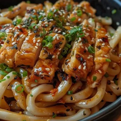 Chicken Udon Noodles - Better Homebase Chicken And Udon Noodles, Teriyaki Chicken Udon Noodles, Udon Noodles With Shrimp, Udon Noodle Recipe Chicken, Chicken Udon Noodle Recipe, Chicken Yaki Udon, Chicken Udon Noodles, Chicken Udon, Udon Noodles Recipe