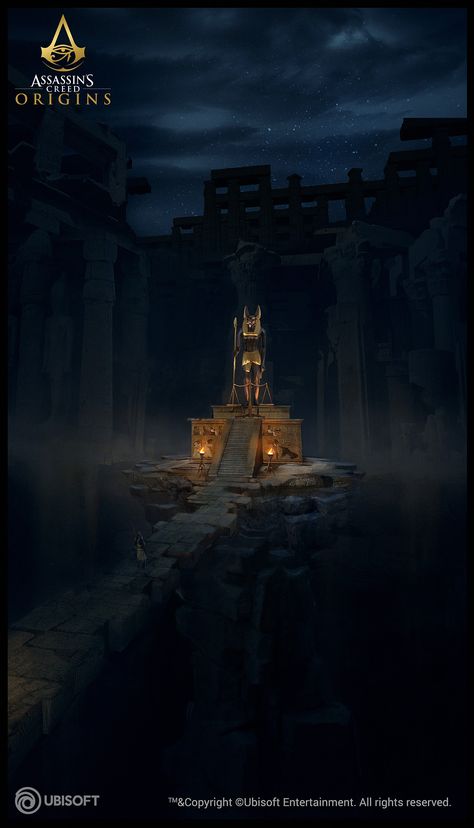 ArtStation - AC: Origins - Duat - Weighing of the Heart, Erin Abeo Assisans Creed, Weighing Of The Heart, Ac Origins, Assassin's Creed Black, All Assassin's Creed, Assassins Creed Artwork, Assassins Creed Origins, Assassins Creed Odyssey, Ancient Mesopotamia