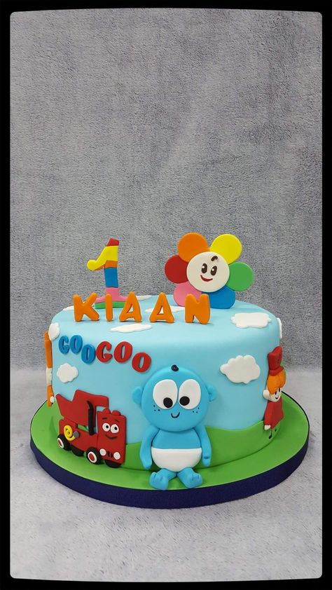 Goo Goo Gaa Gaa Birthday Party, Googoo And Gaagaa Party, Babyfirst Tv Birthday Ideas, Story Bots, Baby First Birthday Cake, Baby Boy 1st Birthday Party, 1st Birthday Photoshoot, 1st Birthday Cakes, Paw Patrol Birthday Party