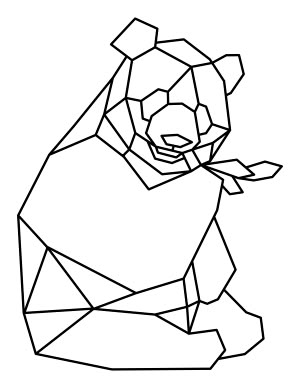 Paint Samples Crafts, Geometric Panda, Geometric Art Animal, Geometric Coloring Pages, Panda Coloring Pages, Panda Drawing, Geometric Origami, Graphite Art, Colorful Paintings Acrylic