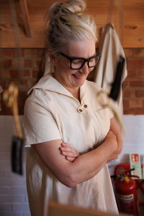 Creative Women at Work: Carolyn Denham, the maker-designer behind Merchant Thats Not My Age, Pro Aging, Women At Work, Merchant Mills, Creative Women, Merchant And Mills, Sewing Tips, Modern Life, Inspirational People