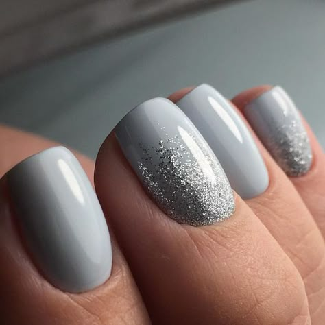 Her Nails, Gray Nails, Super Nails, Nails Polish, Winter Nail Designs, Dipped Nails, Nail Arts, Gel Nail Art, Manicure E Pedicure