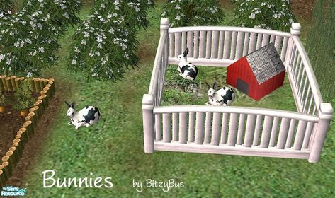 The Sims Resource - Bunnies Sims 2 Pets, The Sims Resource, Sims 4 Mods, Sims Resource, Sims 2, Sims 3, The Sims, Sims 4, The Garden