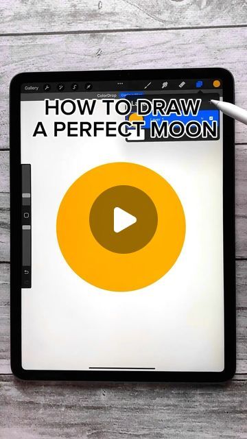 Tools for Procreate | Brushes for digital art on Instagram: "How to draw a perfect moon? 🌙 
Download these brushes in Tools for Procreate, link in bio" Moon Procreate, Things To Draw On Procreate, Draw A Moon, Procreate Brushes, To Draw, Link In Bio, Digital Art, Moon, Tools