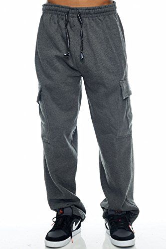 Pro Club Cargo Sweat pants 13oz Heavy Weight 6040 S5XL Large 3638 Heather Charcoal -- For more information, visit image link. (This is an affiliate link) #WinterHatsforMen Cargo Outfit, Pro Club, Cargo Sweatpants, Club Fits, Swag Girl Style, Winter Hats For Men, Mens Cargo, Fleece Sweatpants