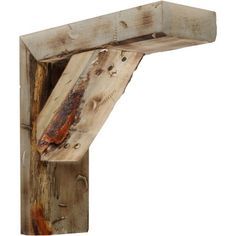 A rustic-lover's dream for adding architectural depth or decor to any living space. This bracket's weathered wood adds an aged, authentic feel when you are trying to embrace the modern farmhouse decor. Size: 3 1/2 inchW x 12 inchD x 18 inchH. Color: Off-White. Wood Shelfs, Barnwood Decor, Barn Wood Decor, Upcycled Wood, Kombi Home, Woody Woodpecker, Diy Bird Feeder, Dekor Diy, Vintage Farmhouse Decor