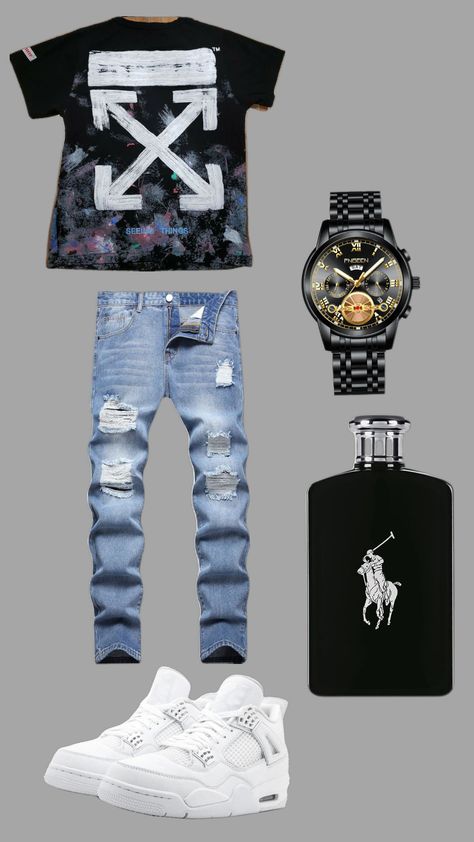 #drip #outfirinspo Drip Outfit Men 2024, Drip Usa, Thug Aesthetic, Guys Fashion Swag, Tuff Fits, Star Accessories, Drip Fits, Black Outfit Men, Drippy Outfit