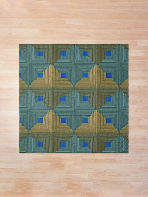 "Antique Log Cabin Quilt Block Artwork" Comforter by FuzzyHoney | Redbubble Log Cabin Quilt Blocks, American Quilt, Log Cabin Quilts, Log Cabin Quilt, Make Your Bed, Dorm Bedding, Early American, Quilting Crafts, Artwork Design