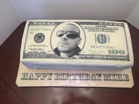 Dolar Cake Ideas, Dollar Cake Design For Men, Cake Dollar Birthday, Dollar Cake Design, Money Birthday Cake For Men, Money Cake Ideas For Men, Money Themed Cake, Dollar Bill Cake, 18th Birthday Ideas For Boys