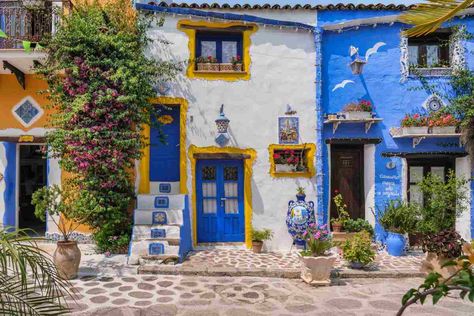 Modern Fairy, Wrought Iron Bed, Modern Fairytale, Antoni Gaudi, Yellow Houses, The Cross Of Christ, Southern Italy, Beautiful Villages, Mural Painting