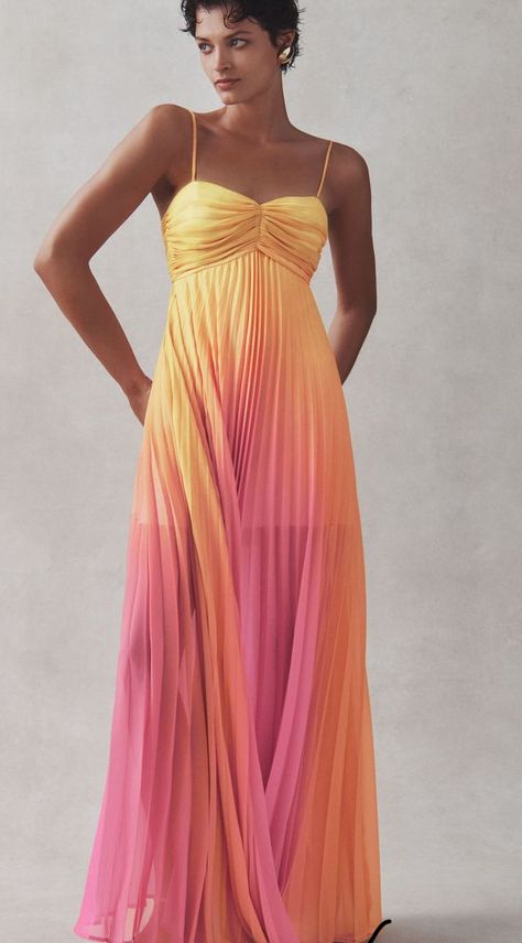 Ombre Maxi Dress, Ombre Dress, Guest Attire, Cute Prom Dresses, Wedding Attire Guest, Chiffon Maxi, Chiffon Maxi Dress, Hoco Dresses, Chiffon Lace