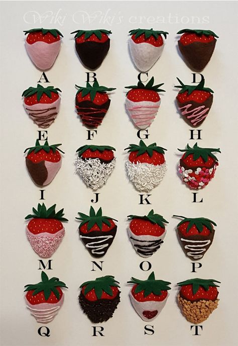 Fake Strawberries, Dipped Strawberries Recipe, Felt Strawberries, Fake Chocolate, Strawberries Chocolate, Chocolate Dipped Fruit, Strawberry Color, Strawberry Jelly, Strawberry Decorations