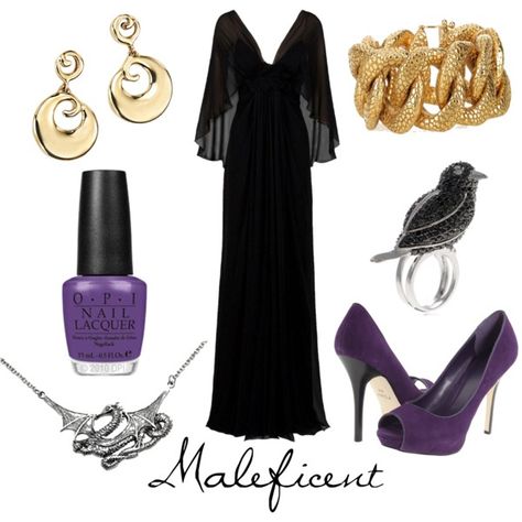 "Maleficent" by character-inspired-style on Polyvore Maleficent Aesthetic, Beauty Outfits, Horror Clothes, Fashionista Outfits, Mood Bored, Character Inspired Outfits, Outfit Styling, Disney Cosplay, Disney Fashion