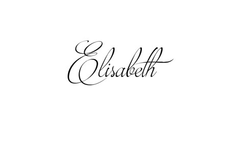 Tattoo Name Elisabeth using the font style Brotherhood Script Regular Tatto Name, Shen Long Tattoo, Name Creator, Pretty Handwriting, Own Tattoo, Tatoo Inspiration, Elegant Names, Create Your Own Tattoo, Tattoo Name