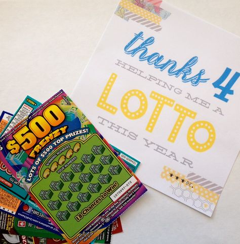 Everyday Party Magazine Thanks 4 teaching me a LOTTO Thanks A Lotto Free Printable, Paraprofessional Appreciation, Year End Teacher Gifts, Free Teacher Appreciation Printables, Work Quote, Lotto Tickets, Free Printable Quotes, Cute Teacher Gifts, Gift Tag Template