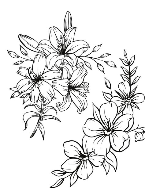 Flower Coloring Page 3d Flower Printable, Black And White Images Free Printable, Trace Flowers Free Printable, Flower Coloring Page Free Printable, Flower Coloring Sheets Free Printable, Glass Painting Patterns Templates Free Printable Stencil Designs, Flower Stencils Printables Free, Tattoo Template Printables, Printable Coloring Page Flowers