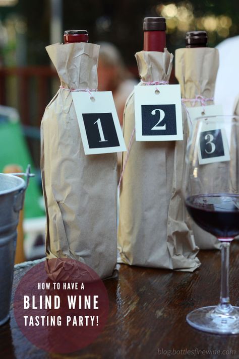 How To Throw A Blind Wine Tasting Party - New And Improved! - Drink | A Wine, Beer & Spirit Blog by Bottles Blind Wine Tasting Party, Blind Wine Tasting, Wine And Cheese Party, Wine Tasting Events, Wine Event, Wine Tasting Party, Cheese Party, Wine Down, Number Tags