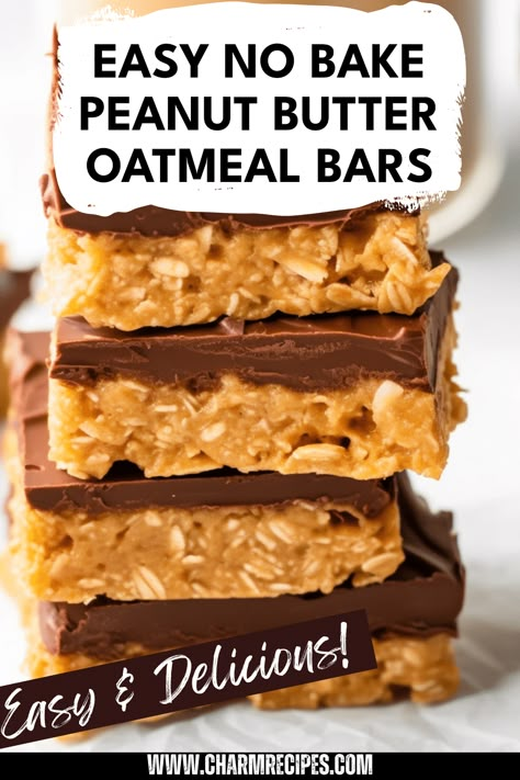 Looking for a quick and easy snack? Our No Bake Peanut Butter Oatmeal Bars are perfect for anyone who loves a delicious treat without the hassle of baking. Made with creamy peanut butter, wholesome oats, and a touch of sweetness, this recipe comes together in minutes. Ideal for busy days, these bars offer a satisfying crunch and rich flavor that both kids and adults will enjoy. Perfect for lunchboxes or just a sweet afternoon delight, dive into a simple recipe that will quickly become a favorite! Peanut Butter Bars With Oats, No Bake Oatmeal Peanut Butter Chocolate Bars, Oatmeal Cinnamon Bars, Oatmeal Desserts Easy, Easy Peanut Butter Oatmeal Bars, Reeces Bars No Bake, Healthy No Bake Oat Peanut Butter Chocolate Honey Bars, Easy Oatmeal Desserts, No Bake Peanut Butter Bars Healthy