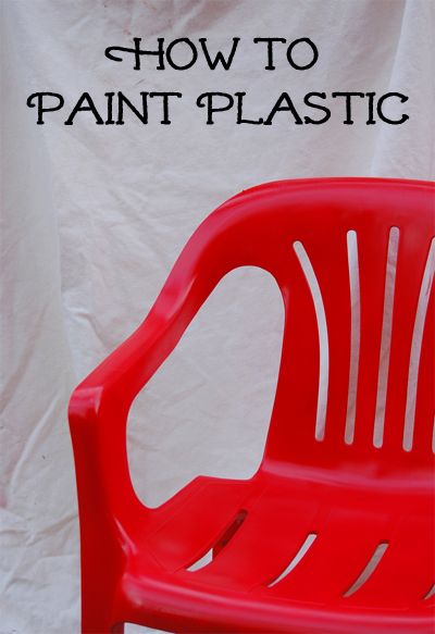 Have you ever considered painting plastic but are unsure if the paint will actually adhere to a smooth surface? The good news is that you can paint plastic. Your basic plastic items can be personalized with a fun and unique color. Here are the steps to take in order to paint plastic. Painting Plastic Chairs, How To Paint Plastic, Plastic Sculpture, Plastic Painting, Painted Mailboxes, Paint Plastic, Mailbox Decals, Paint Tips, Plastic Chairs