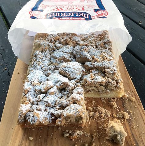 Hours | B&W Bakery | United States Best Crumb Cake Recipe, Crumb Coffee Cakes, Hackensack Nj, Crumb Cake Recipe, Fish Restaurant, Red Bank, Crumb Cake, Chocolate Covered Pretzels, Bakery Recipes