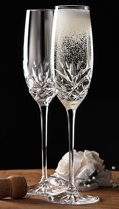 Ocean Surface, Waterford Ireland, Champagne Toasting Flutes, Wedding Wine Glasses, Wedding Champagne Glasses, Decorated Wine Glasses, Toasting Glasses, Rose Champagne, Toasting Flutes