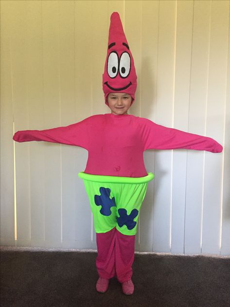 Patrick (SpongeBob) Costume DIY Patrick Diy Costume, Patrick Costume Spongebob, Diy Patrick Star Costume, Patrick Costume, Patrick Star Costume, Diy Spongebob Costume, Spongebob And Patrick Costumes, Spongebob Halloween, Rockstar Costume