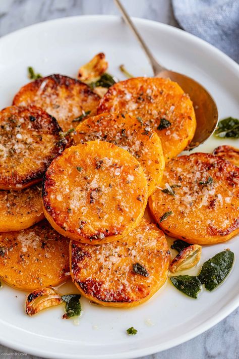 Butternut Squash Side Dish, Squash Butternut, Butternut Squash Recipes Roasted, Butternut Recipes, Baked Butternut Squash, Baked Garlic, Butternut Squash Recipes, Roasted Butternut Squash, Roasted Butternut