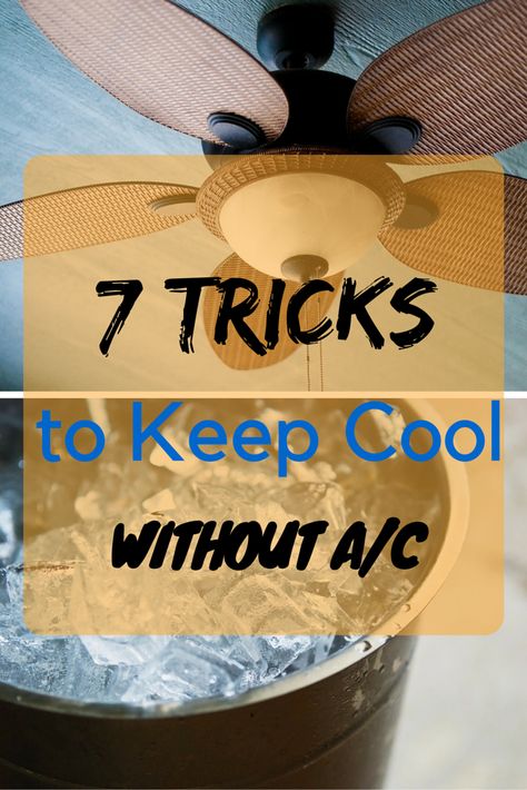 You can keep cool this summer even if you don't have an air conditioner. Here are some clever strategies to DIY a cooler home. Homemade Air Conditioner Diy, Diy Air Cooler Homemade, Keeping Cool Without Ac, How To Keep Room Cool In Summer, Diy Air Conditioner With Fan, Diy Air Cooler, Diy Cooler Air Conditioner, How To Stay Cool Without Ac, Outdoor Cooling System Ideas