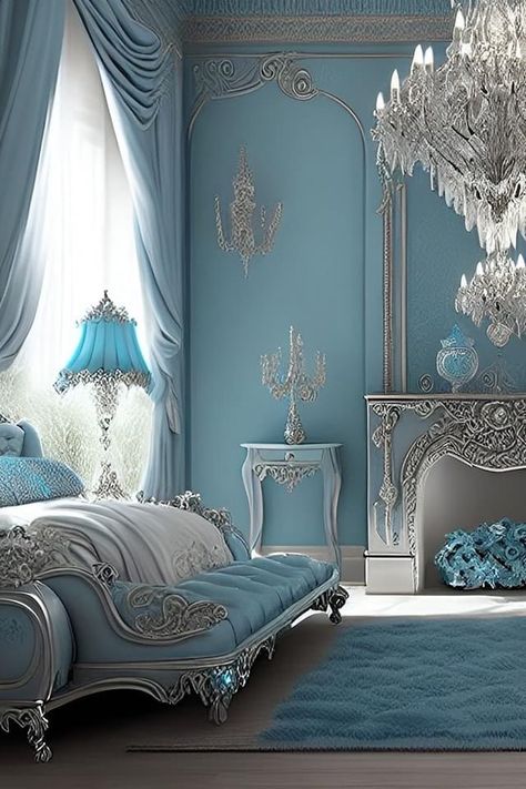 Royal Bedroom Design, Unique Rooms, Royal Room, Royal Bedroom, Aesthetic Interior Design, Welcome To Home, Fantasy Furniture, Fantasy Rooms, Deco Originale