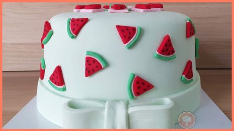 Fruit Cake Designs, Watermelon Cake Ideas, Amazing Cake Designs, Cakes That Look Like Food, Watermelon Cake Recipe, Themed Cake Ideas, Cake For Summer, Colourful Cake Decoration, Watermelon Cakes