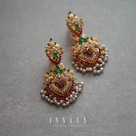 Gold Jhumka Earrings Bridal Antique, Bollywood Style Bridal Earrings With Gold And Ruby, Ruby Gold Jumkas, Traditional Gold Ruby Jhumkas, Festive Gold Ruby Jhumkas, Gold Earrings For Kids, Small Earrings Gold, Wedding Jewelry Sets Bridal Jewellery, Gold Earrings Models