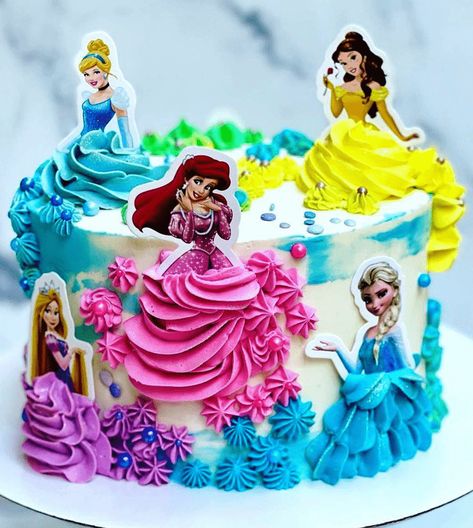 Princes Cakes Ideas, Disney Princess Cake Design, Princess Birthday Cake Ideas, Disney Princess Cake Ideas, Princess Cake Design, Disney Princess Birthday Cake, Princess Cake Ideas, Little Mermaid Cupcakes, Little Mermaid Birthday Cake