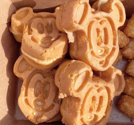 Mickey Waffles Aesthetic, Disneyland Food 2024, Disneyworld Foods, Relationship Cooking, Disneyland Breakfast, Disneyland Desserts, Rowan Kane, Mickey Waffle, Best Disneyland Food