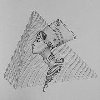 Nefertiti Sketch with Pyramids Pyramid Sketch, Pyramids Drawing Sketch, Pyramids Egypt Drawing, Pyramid Sketch Drawings, Ancient Egypt Sketch, Egyptian Sketch Drawing, Drawing Sketches, Art Sketches, Sleeping Beauty