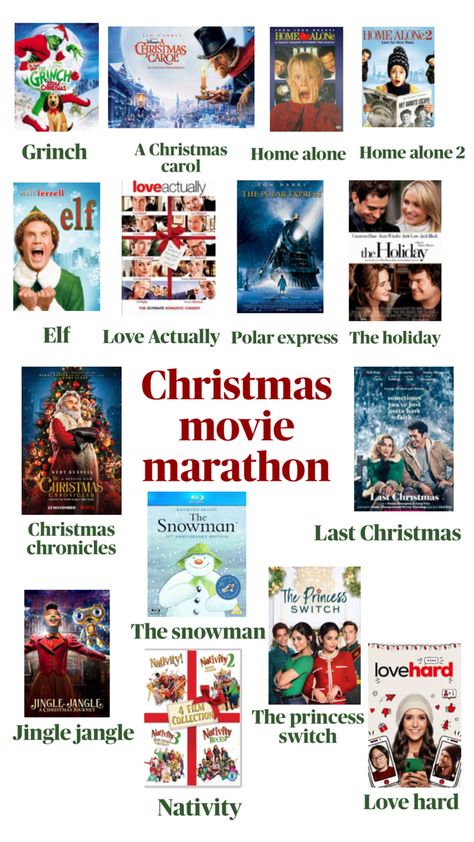 Christmas watchlist ideas 22 November, Will Ferrell, Polar Express, Love Actually, Movie Marathon, Last Christmas, Home Alone, Romantic Comedy, Christmas Movies