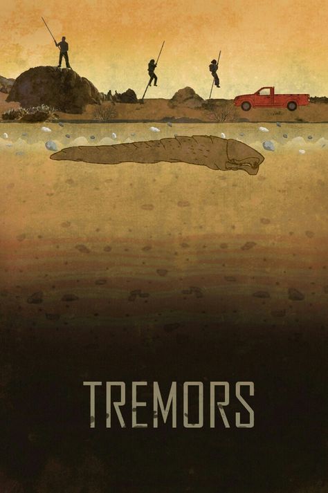 TREMORS Tremors Poster, Tremors Movie, Alien Halloween, Horror Collection, Movie Artwork, Best Movie Posters, Movie Covers, Custom Poster, Goonies