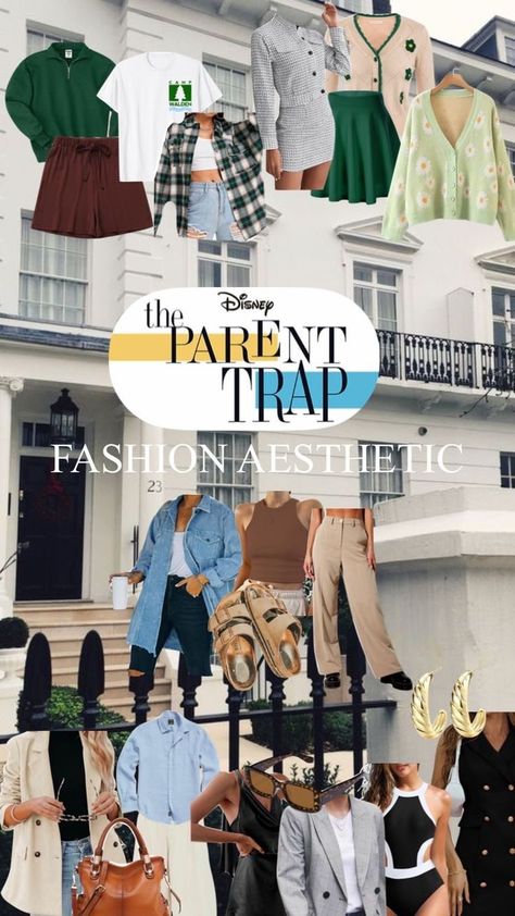 Movies Outfit Casual Summer, Parent Trap Outfits Camp, Parents Trap Outfits, Cheesy Parent Trap Outfits, Parent Trap Mom Outfits, Jesse Parent Trap Outfits, Elizabeth James Parent Trap Outfits, Chessie Parent Trap Aesthetic, Parent Trap Birthday Party Ideas