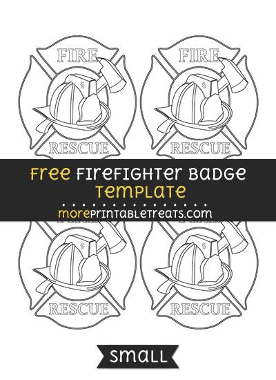 Firefighter Badge Template - Small Firefighter Badge Printable, Fire Chief Badge Printable, Firefighter Badge Template, Fireman Badge, Fire Safety Free, Fire Safety Preschool, Fire Badge, School Art Activities, October Crafts