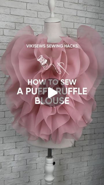 Blouse With Ruffles, Trendy Sewing, Instagram Look, Pdf Sewing Patterns, Sewing Hacks, Ruffles, Sewing Patterns, That Look, Look At