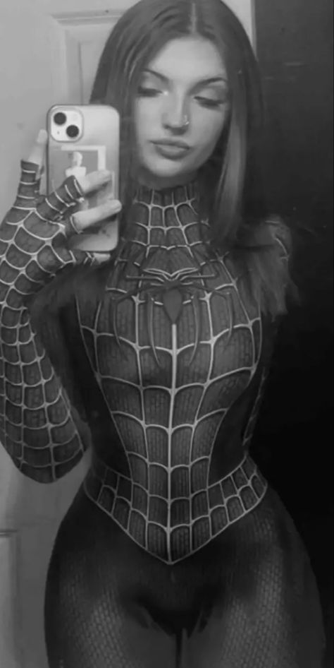 Spider man costume, Spider girl Silk Spider Woman Costume, Black Spider Man Costume For Women, Black Spiderman Costume Women, Spider-man Dress, Spider Man Girl Costume, Spider Man Outfits Woman, Black Spider Man Costume, Women Spiderman Costume, Spider Man Costume For Women