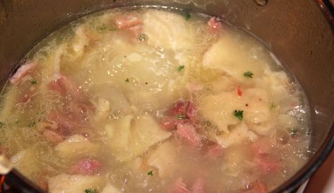 Slippery Pot Pie Recipe, Dutch Ham Pot Pie, Ham Pot Pie, Homemade Pot Pie, Boiled Ham, Beef Pot Pies, Homemade Ham, Stew Soup, Crockpot Ham