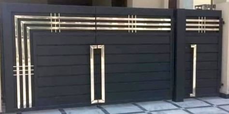 House Main Gates Design Steel, Iron Main Gate Design, Grill Gate, Home Gate Design, Gate Designs Modern, Grill Gate Design, House Main Gates Design, Modern Gate, Steel Gate Design