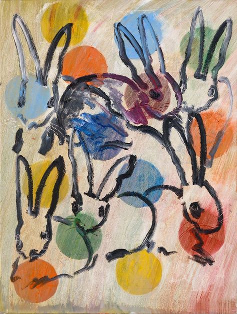 Hunt Slonem Bunnies, Hitesh Durgani, Bunny Paintings, Hunt Slonem, Expressionist Painting, Rabbit Art, Year Of The Rabbit, Bunny Art, Bunny Rabbits