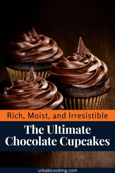 Indulge in the ultimate chocolate cupcakes with this easy-to-follow recipe. These cupcakes are incredibly moist, rich, and topped with a decadent chocolate frosting that will leave you craving more. Discover the secret ingredients that make these cupcakes so special, along with step-by-step instructions to ensure perfect results every time. Ideal for parties, special occasions, or a sweet treat, these chocolate cupcakes are sure to impress. Get ready to bake the best chocolate cupcakes... Best Chocolate Cupcake Recipe Moist, Large Batch Chocolate Cupcakes, Rich Chocolate Cupcake Recipe, Rich Chocolate Cupcakes, Jumbo Chocolate Cupcakes, Choc Cupcake Recipe, The Best Chocolate Cupcakes, Best Chocolate Cupcakes Moist, Chocolate Cupcake Recipe Moist